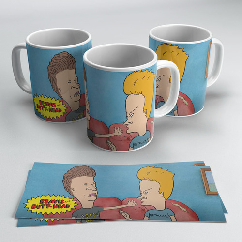 Taza Blanca 11 Oz / Beavis And Butt-head , M10 (1 Pz)