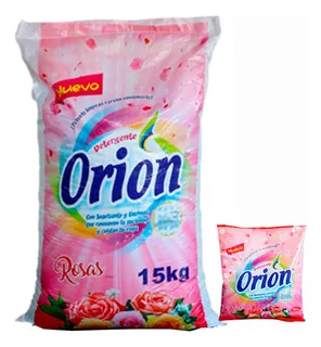 Detergente 15kg Aroma Rosa Orión Oferta