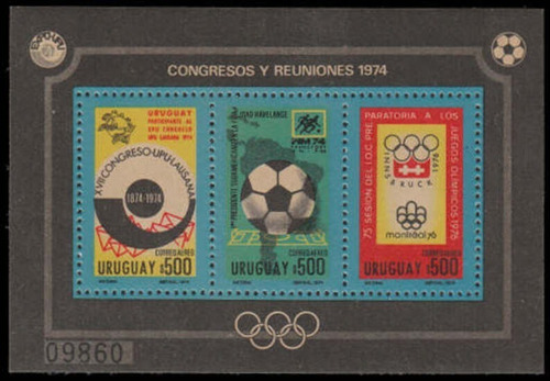 Olímpicos, Fútbol, Upu - Uruguay - Block Mint - Michel Bl 21