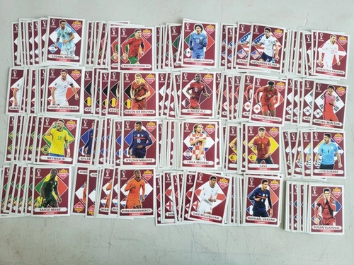 Set 18 Extra Stikers. Sin Cr7 Ni Messi . Encarpetado Stikers