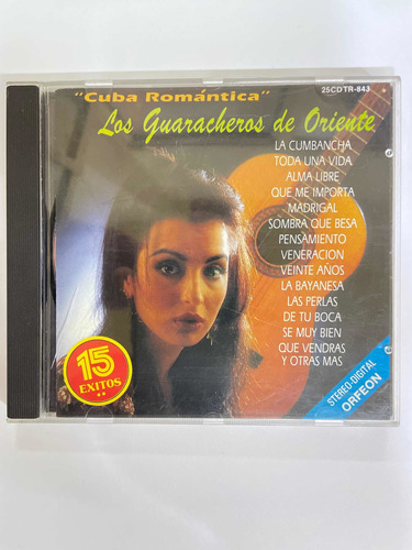 Cd Los Guaracheros De Oriente 15 Éxitos Cuba Romántica