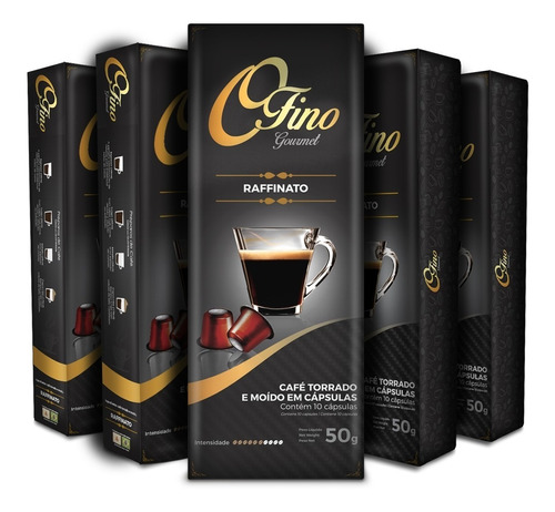 Kit Capsulas Compatível Nespresso Ofino Rafinato 50 Unidades