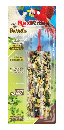 Barrita Semillas Aves Loros Cacatuas 100gr Alimento Redkite