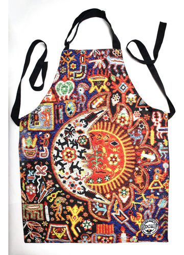 Mandil Delantal Huichol Para Chef Y Cocinero Unisex 