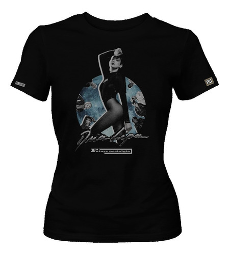 Camiseta Dualipa Distorsionado Pop Nostalgia Poster Dbo