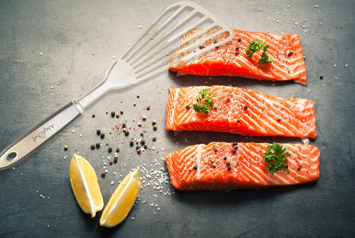 Espátula Para Pescado - Acero Inoxidable De, Tornero Ranurad