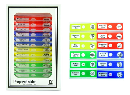 Kit De Ciencia Para Niños, Microscopio Principiante Con Led