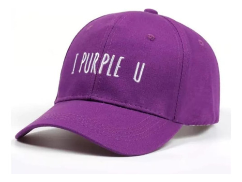 K-pop Gorra De Béisbol Algodón Suave I Purple You Letter Kpo