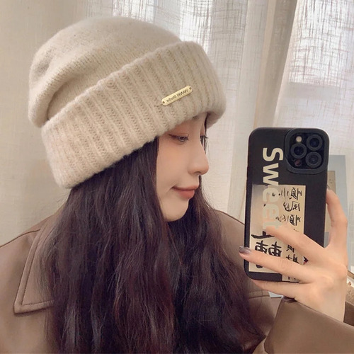 Gorro De Punto De Invierno En Mezcla De Lana