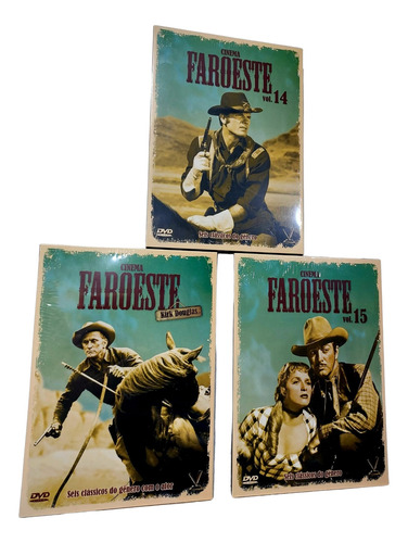 Cinema Faroeste Vol 14 + 15 + Kirk Douglas - 3 Boxes Lacrado