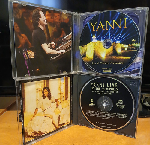 Yanni / Lote X 2 Cds Live Acropolis + Morro Pt Rico Estándar (Usado)