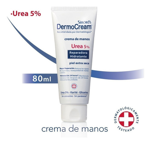Crema De Manos Dermocream Urea 5% Pomo 80ml