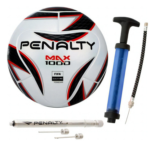 Bola Futsal Penalty Max 1000 + Calibrador + Ilador Com