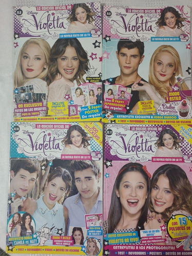 Revistas Violetta. N°4,5,6,7,8,9,10,11.y 13- Disney