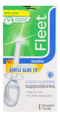 Supositorios De Glicerina Líquida De Flota 4 Ea (paquete De