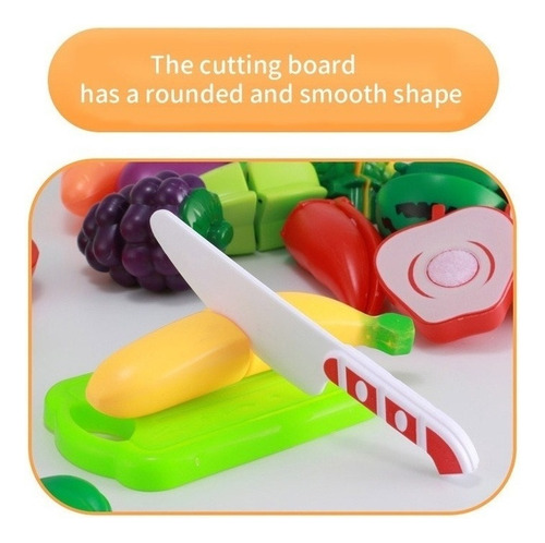 . Kit De 21 Juguetes De Cocina For Cortar Frutas Y Verduras