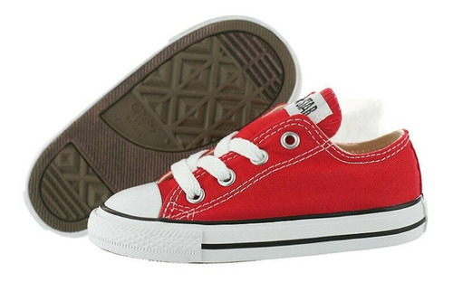 Tenis Converse Choclo | Bebé | Rojo | Lona | Original  7j236