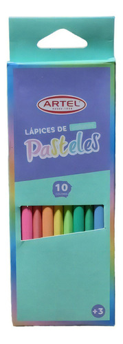 Lápices De Colores Pasteles Artel 10 Unidades