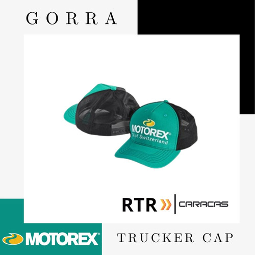 Gorra Motorex Verde/negro (trucker Cap Motorex) Talla Unica
