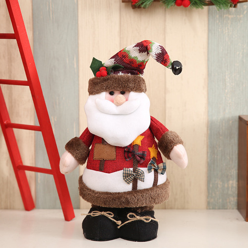 Adornos De Muñecas De Alce De Papá Muñeco De Nieve Navideño