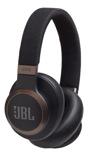 Auriculares gamer inalámbricos JBL Live 650 BTNC JBLLIVE650BTNC negro con luz LED