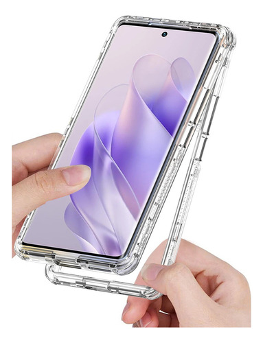 -para Capa Infinix Note 40 Pro Funda Transparente + 2 Mica.