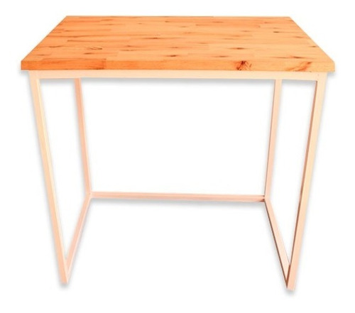 Mesa Escritorio En Hierro Y Madera Ilusion Deco