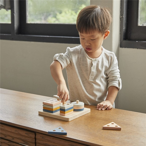 Juego Tablero Clasificación Geométrica De Madera Plan Toys