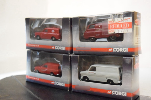  Set X 4 Ford Transit -anglia-bedford- Austin J2 Corgi 1/76