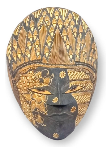 Decorativo Mascara De Madera 30x21.5cm Hindú