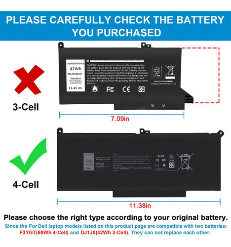 Bateria Para Dell Latitude 0dm3wc 2x39g Dm6wc Kg7vf 451-bby
