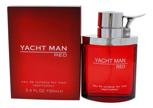 Yacht Man Rojo Xa Hombre 3.4 Oz Perfume Edt Por Myrurgia