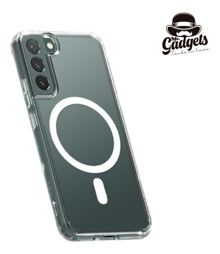 Kit Funda Transparente + Mica Camara Para Galaxy S23 Magsafe