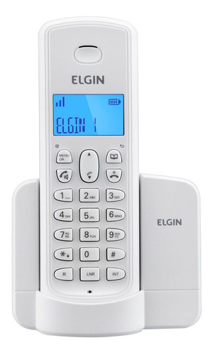 Telefone Elgin Sem Fio Identificador Chamada Viva Voz Branco