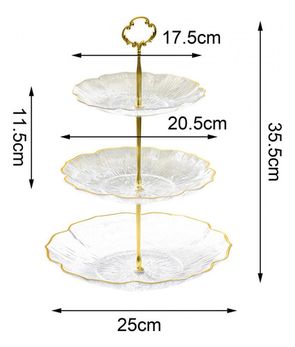 Mz Soporte For Cupcakes, Soporte For Tartas, 3 Niveles