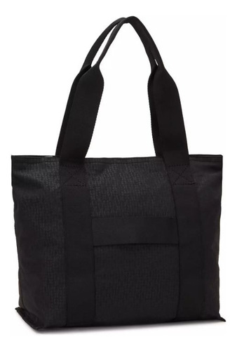 Bolsa Kipling Tote Artisanal K Emb Era Acabado De Los Herrajes Níquel Color Negro Correa De Hombro Negro Diseño De La Tela Geometrico