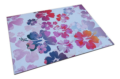 Set X 4 Individuales Impresos Rectangulares Flores