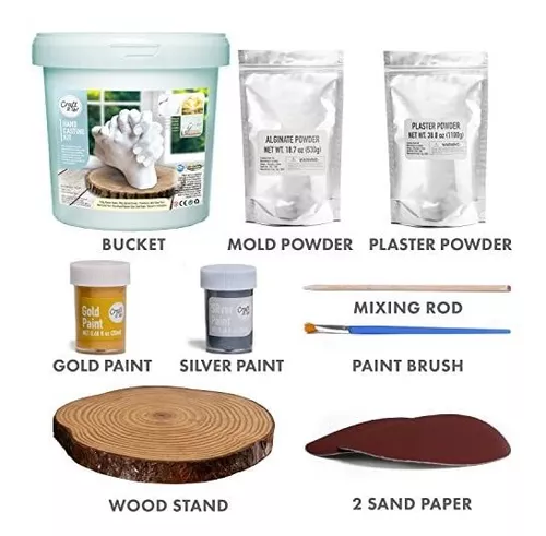 Hand Casting Kit by Craft It Up! DIY Plaster Molding Sculpture Kit, Hand Holding