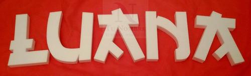 Imagen 8 de 9 de Letra Corporea 20 Cm Polyfan Carteles Comerciales Tu Nombre