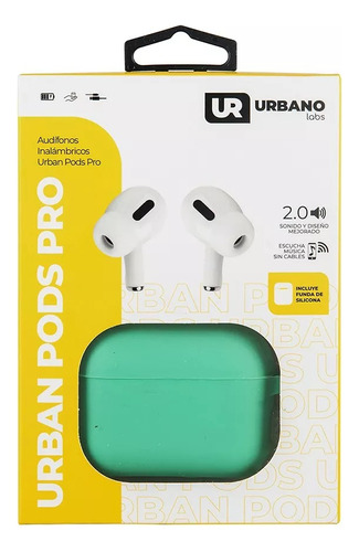 Audífonos Inalámbricos Urbanpods Pro Tw Funda Azul / Verde