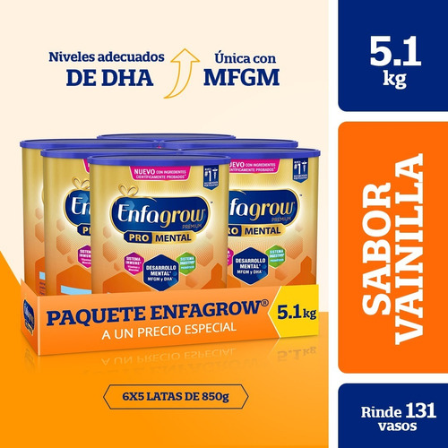 Enfagrow® Premium Sabor Vainilla- 5.1 Kg