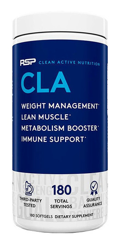 Cla Rsp 180 Capsulas Quemador De Grasa / Sportnutrishop 