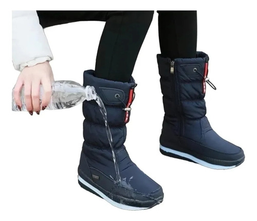 Botín Térmico Impermeable Forrado Con Chiporro Mujer - Nieve