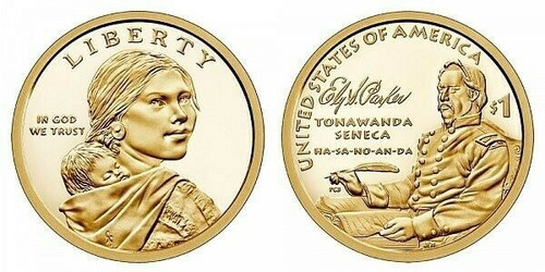 Robmar-moneda De La Serie De 1 Dolar Sacagawea Del Año 2022