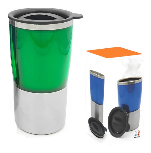 Vaso Térmico Acero Tapa Escolar Camping D+m Bazar