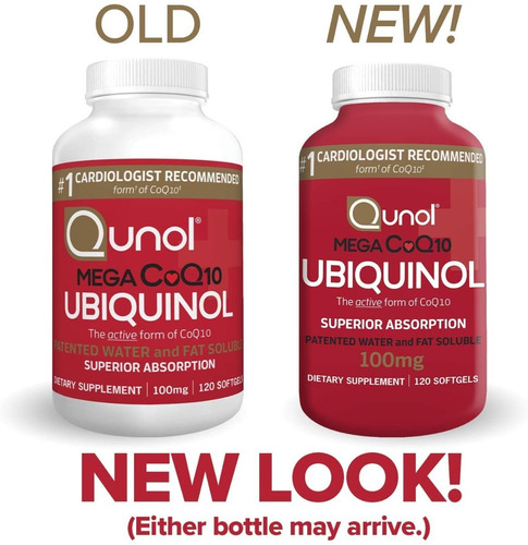 Imagem 3 de 9 de Coenzima Qunol Mega Coq10 Ubiquinol 100 Mg - 120 Cápsulas