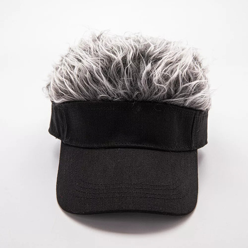 2025 Boné Com Cabelo Curto Falso Para Homem