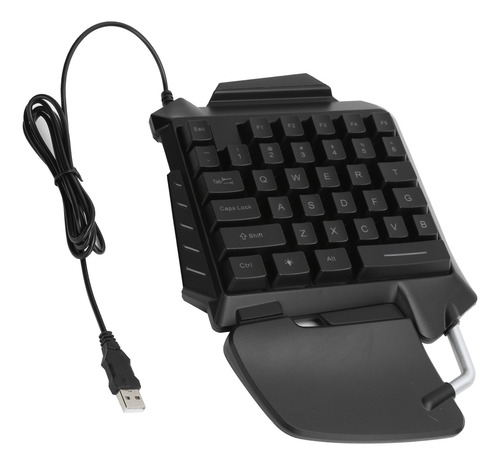 Teclado De Uma Mão Usb Portátil De 35 Teclas Com Fio