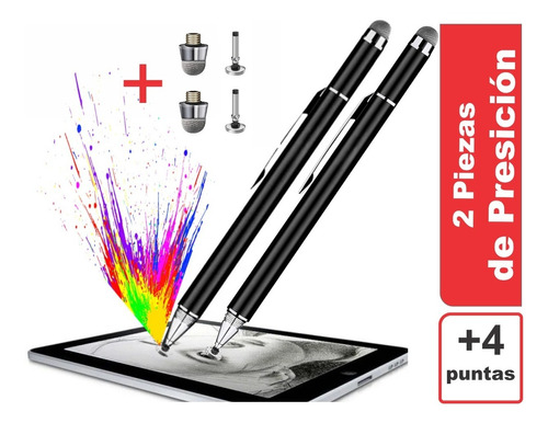  2  Dos Lápices Ópticos  Stylus P/pantallas Táctles Univesal