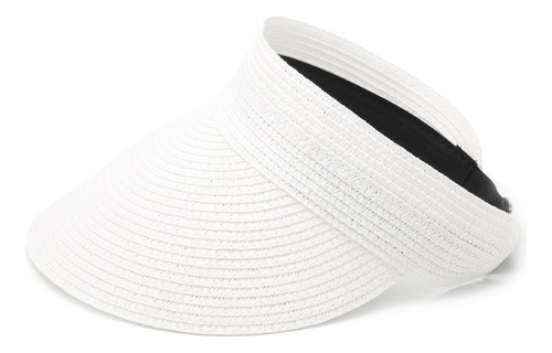 Visera Gorra Sombrero Mujer Rafia Playa Velcro 